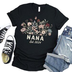 Nana Shirt, Wildflowers Grandma Shirt